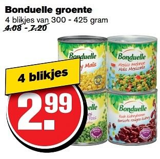 Aanbiedingen Bonduelle groente - Bonduelle - Geldig van 29/03/2017 tot 04/04/2017 bij Hoogvliet