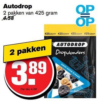 Aanbiedingen Autodrop - Autodrop - Geldig van 29/03/2017 tot 04/04/2017 bij Hoogvliet