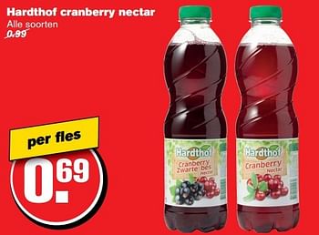 Aanbiedingen Hardthof cranberry nectar - Hardthof - Geldig van 29/03/2017 tot 04/04/2017 bij Hoogvliet