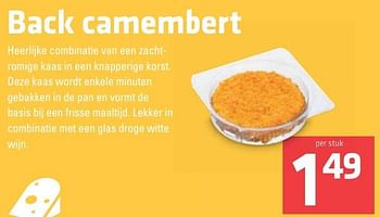 Aanbiedingen Back camembert - Huismerk - Spar  - Geldig van 30/03/2017 tot 05/04/2017 bij Spar
