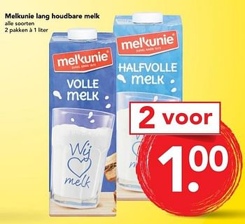 Aanbiedingen Melkunie lang houdbare melk - Melkunie - Geldig van 02/04/2017 tot 08/04/2017 bij Deen Supermarkten