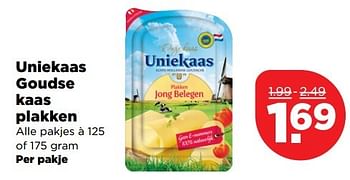 Aanbiedingen Uniekaas goudse kaas plakken - Uniekaas - Geldig van 02/04/2017 tot 08/04/2017 bij Plus