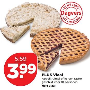 Aanbiedingen Plus vlaai - Huismerk - Plus - Geldig van 02/04/2017 tot 08/04/2017 bij Plus