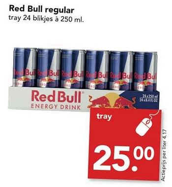 Aanbiedingen Red bull regular - Red Bull - Geldig van 02/04/2017 tot 08/04/2017 bij Deen Supermarkten