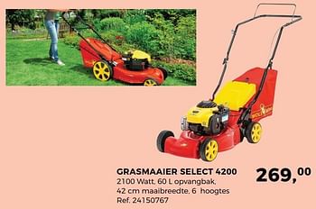 Aanbiedingen Wolf garten grasmaaier select 4200 - Wolf Garten - Geldig van 04/04/2017 tot 02/05/2017 bij Supra Bazar