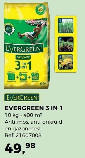 Aanbiedingen Evergreen 3 in 1 - Evergreen - Geldig van 04/04/2017 tot 02/05/2017 bij Supra Bazar