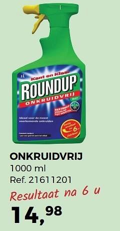 Aanbiedingen Onkruidvrij - Roundup - Geldig van 04/04/2017 tot 02/05/2017 bij Supra Bazar