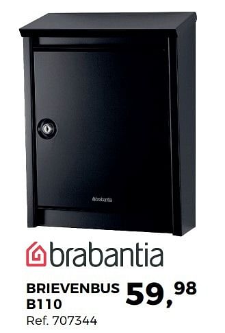 Aanbiedingen Brievenbus b110 - Brabantia - Geldig van 04/04/2017 tot 02/05/2017 bij Supra Bazar