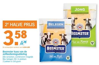 Aanbiedingen Beemster kaas van de zelfbedieningsafdeling - Beemster - Geldig van 03/04/2017 tot 09/04/2017 bij Albert Heijn