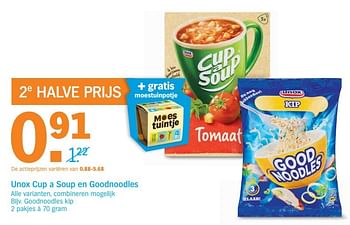 Aanbiedingen Unox cup a soup en goodnoodles - Unox - Geldig van 03/04/2017 tot 09/04/2017 bij Albert Heijn