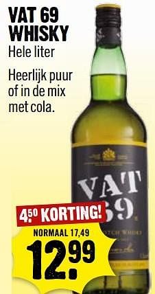 Aanbiedingen Vat 69 whisky - vat69 - Geldig van 02/04/2017 tot 08/04/2017 bij Dirk III