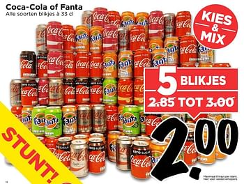 Aanbiedingen Coca-cola of fanta - Fanta - Geldig van 02/04/2017 tot 08/04/2017 bij Vomar