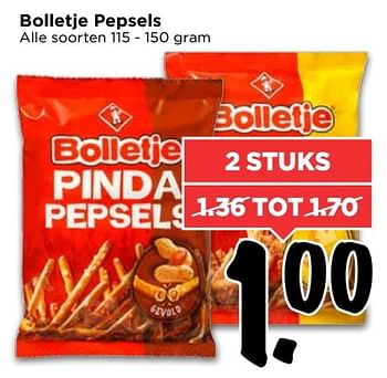 Aanbiedingen Bolletje pepsels - Bolletje - Geldig van 02/04/2017 tot 08/04/2017 bij Vomar