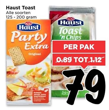 Aanbiedingen Haust toast - Haust - Geldig van 02/04/2017 tot 08/04/2017 bij Vomar