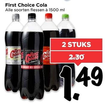 Aanbiedingen First choice cola - First choice - Geldig van 02/04/2017 tot 08/04/2017 bij Vomar