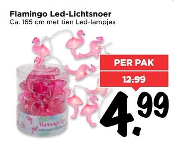 Aanbiedingen Flamingo led-lichtsnoer - Huismerk Vomar - Geldig van 02/04/2017 tot 08/04/2017 bij Vomar