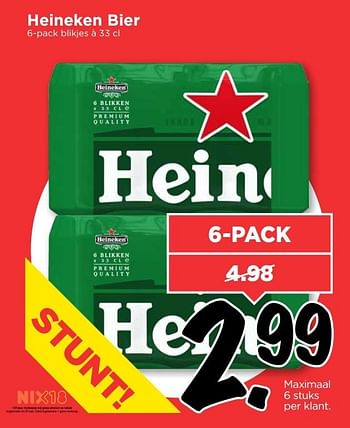 Aanbiedingen Heineken bier - Heineken - Geldig van 02/04/2017 tot 08/04/2017 bij Vomar