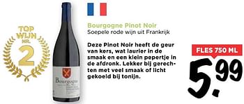 Aanbiedingen Bourgogne pinot noir - Rode wijnen - Geldig van 02/04/2017 tot 08/04/2017 bij Vomar