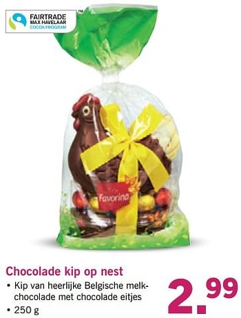 Aanbiedingen Chocolade kip op nest - Huismerk - Lidl - Geldig van 03/04/2017 tot 08/04/2017 bij Lidl
