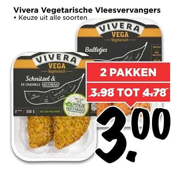 Aanbiedingen Vivera vegetarische vleesvervangers - Vivera - Geldig van 02/04/2017 tot 08/04/2017 bij Vomar