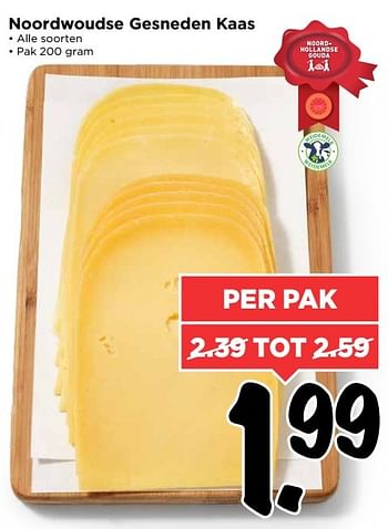 Aanbiedingen Noordwoudse gesneden kaas - Noordwoudse - Geldig van 02/04/2017 tot 08/04/2017 bij Vomar