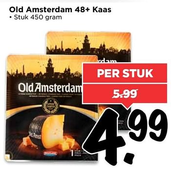 Aanbiedingen Old amsterdam 48+ kaas - Old Amsterdam - Geldig van 02/04/2017 tot 08/04/2017 bij Vomar