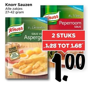 Aanbiedingen Knorr sauzen - Knorr - Geldig van 02/04/2017 tot 08/04/2017 bij Vomar