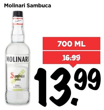 Aanbiedingen Molinari sambuca - Molinari - Geldig van 02/04/2017 tot 08/04/2017 bij Vomar