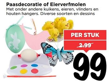 Aanbiedingen Paasdecoratie of eierverfmolen - Huismerk Vomar - Geldig van 02/04/2017 tot 08/04/2017 bij Vomar