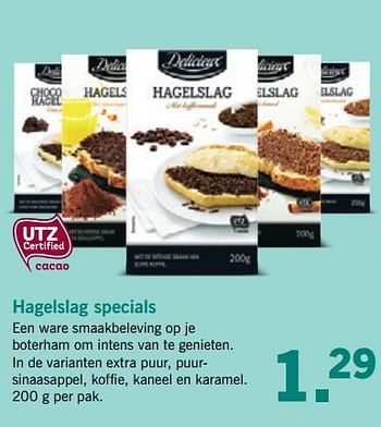Aanbiedingen Hagelslag specials - Delicieux - Geldig van 03/04/2017 tot 08/04/2017 bij Lidl