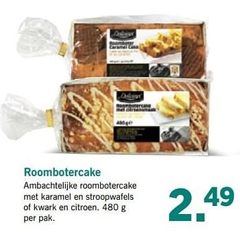 Aanbiedingen Roombotercake - Delicieux - Geldig van 03/04/2017 tot 08/04/2017 bij Lidl