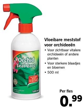 Aanbiedingen Vloeibare meststof voor orchideeën - Huismerk - Lidl - Geldig van 03/04/2017 tot 08/04/2017 bij Lidl
