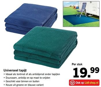 Aanbiedingen Universeel tapijt - Huismerk - Lidl - Geldig van 03/04/2017 tot 08/04/2017 bij Lidl
