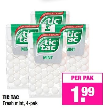 Aanbiedingen Tic tac fresh mint - TicTac - Geldig van 03/04/2017 tot 09/04/2017 bij Big Bazar