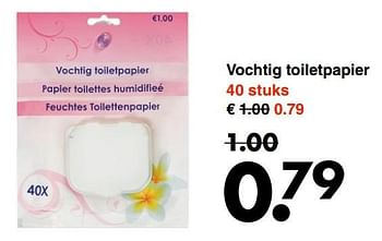 Aanbiedingen Vochtig toiletpapier - Huismerk - Wibra - Geldig van 10/04/2017 tot 22/04/2017 bij Wibra
