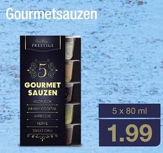 Aanbiedingen Gourmetsauzen - Prestige - Geldig van 03/04/2017 tot 08/04/2017 bij Aldi