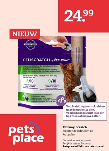 Aanbiedingen Feliway scratch - Feliway - Geldig van 03/04/2017 tot 16/04/2017 bij Pets Place