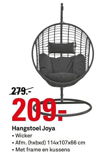 Aanbiedingen Hangstoel joya - Huismerk Karwei - Geldig van 03/04/2017 tot 09/04/2017 bij Karwei