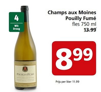 Aanbiedingen Champs aux moines pouilly fumé - Witte wijnen - Geldig van 03/04/2017 tot 09/04/2017 bij Jan Linders