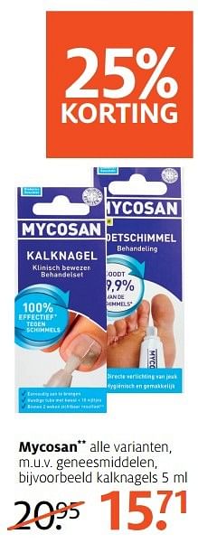 Aanbiedingen Kalknagels - Mycosan - Geldig van 03/04/2017 tot 09/04/2017 bij Etos