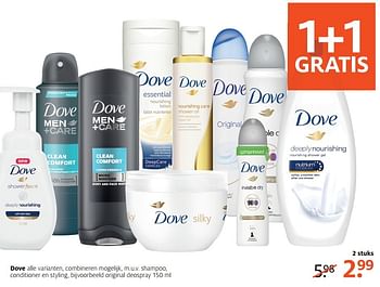 Aanbiedingen Original deospray - Dove - Geldig van 03/04/2017 tot 09/04/2017 bij Etos