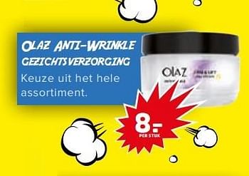 Aanbiedingen Olaz anti-wrinkle gezichtsverzorging - Olaz - Geldig van 04/04/2017 tot 09/04/2017 bij Trekpleister