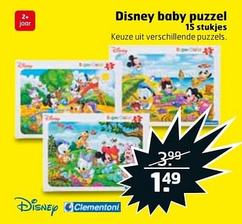 Aanbiedingen Disney baby puzzel - Disney - Geldig van 04/04/2017 tot 09/04/2017 bij Trekpleister