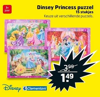 Aanbiedingen Disney princess puzzel - Disney - Geldig van 04/04/2017 tot 09/04/2017 bij Trekpleister
