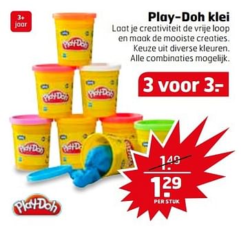 Aanbiedingen Play-doh klei - Play-Doh - Geldig van 04/04/2017 tot 09/04/2017 bij Trekpleister