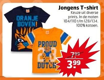Aanbiedingen Jongens t-shirt - Huismerk - Trekpleister - Geldig van 04/04/2017 tot 09/04/2017 bij Trekpleister