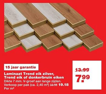 Aanbiedingen Laminaat trend eik zilver, trend eik of donkerbruin eiken - Huismerk - Praxis - Geldig van 03/04/2017 tot 09/04/2017 bij Praxis