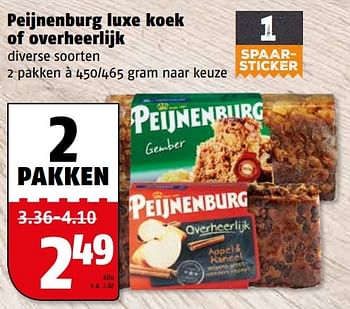 Aanbiedingen Peijnenburg luxe koek of overheerlijk - Peijnenburg - Geldig van 04/04/2017 tot 09/04/2017 bij Poiesz