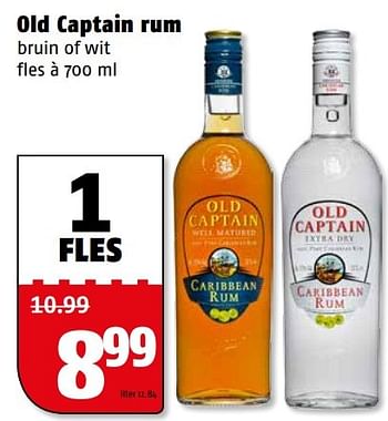 Aanbiedingen Old captain rum - Old Captain - Geldig van 04/04/2017 tot 09/04/2017 bij Poiesz