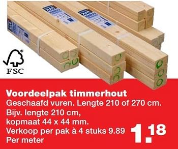Aanbiedingen Voordeelpak timmerhout - Huismerk - Praxis - Geldig van 03/04/2017 tot 09/04/2017 bij Praxis